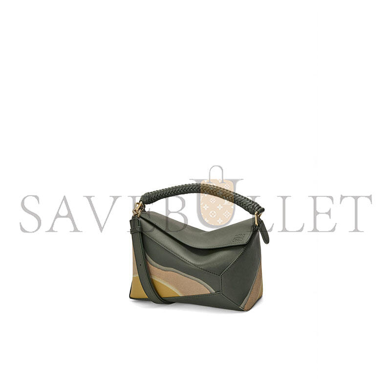 LOEWE SMALL PUZZLE EDGE LANDSCAPE BAG IN NAPPA CALFSKIN A510P60XB0-5686 (24*16.5*10.5cm)